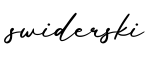 单词swiderski书写