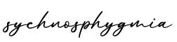 单词sychnosphygmia书写