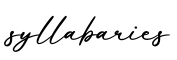 单词syllabaries书写