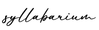 单词syllabarium书写