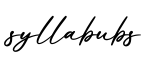 单词syllabubs书写