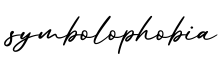 单词symbolophobia书写