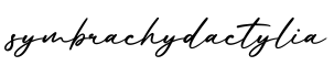 单词symbrachydactylia书写