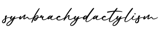 单词symbrachydactylism书写
