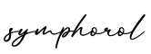 单词symphorol书写