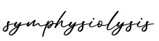 单词symphysiolysis书写