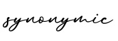 单词synonymic书写