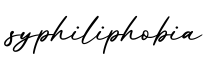单词syphiliphobia书写