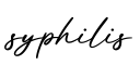 单词syphilis书写