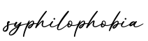 单词syphilophobia书写