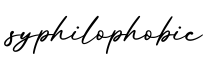 单词syphilophobic书写