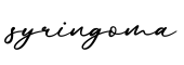 单词syringoma书写