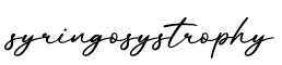 单词syringosystrophy书写
