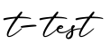 单词t-test书写