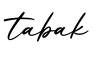 单词tabak书写