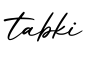 单词tabki书写
