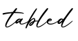 单词tabled书写