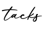 单词tacks书写