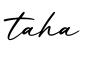 单词taha书写