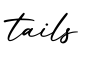 单词tails书写