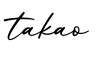 单词takao书写