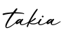 单词takia书写
