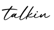 单词talkin书写