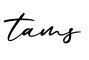 单词tams书写
