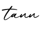 单词tann书写