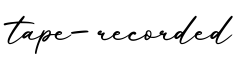 单词tape-recorded书写