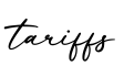 单词tariffs书写
