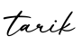 单词tarik书写