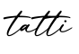 单词tatti书写