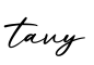 单词tavy书写