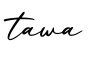 单词tawa书写