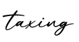 单词taxing书写