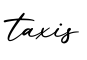 单词taxis书写