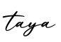 单词taya书写