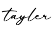 单词tayler书写