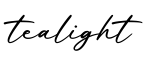 单词tealight书写