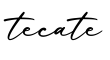 单词tecate书写