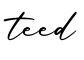 单词teed书写