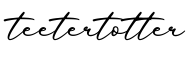 单词teetertotter书写