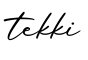 单词tekki书写