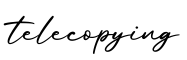 单词telecopying书写