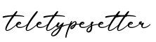 单词teletypesetter书写