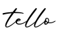 单词tello书写