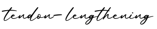 单词tendon-lengthening书写
