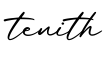 单词tenith书写