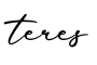 单词teres书写